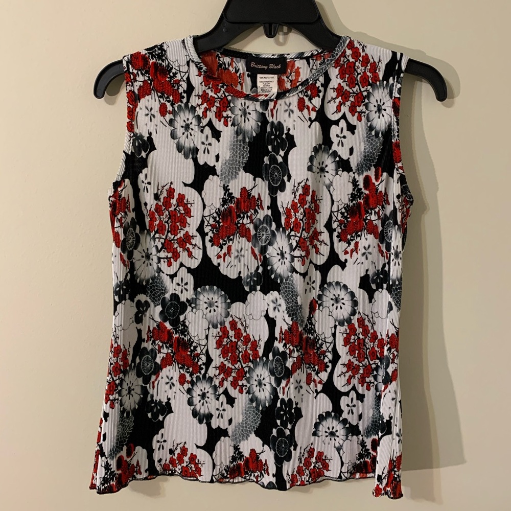 Brittany Black Sleeveless Top